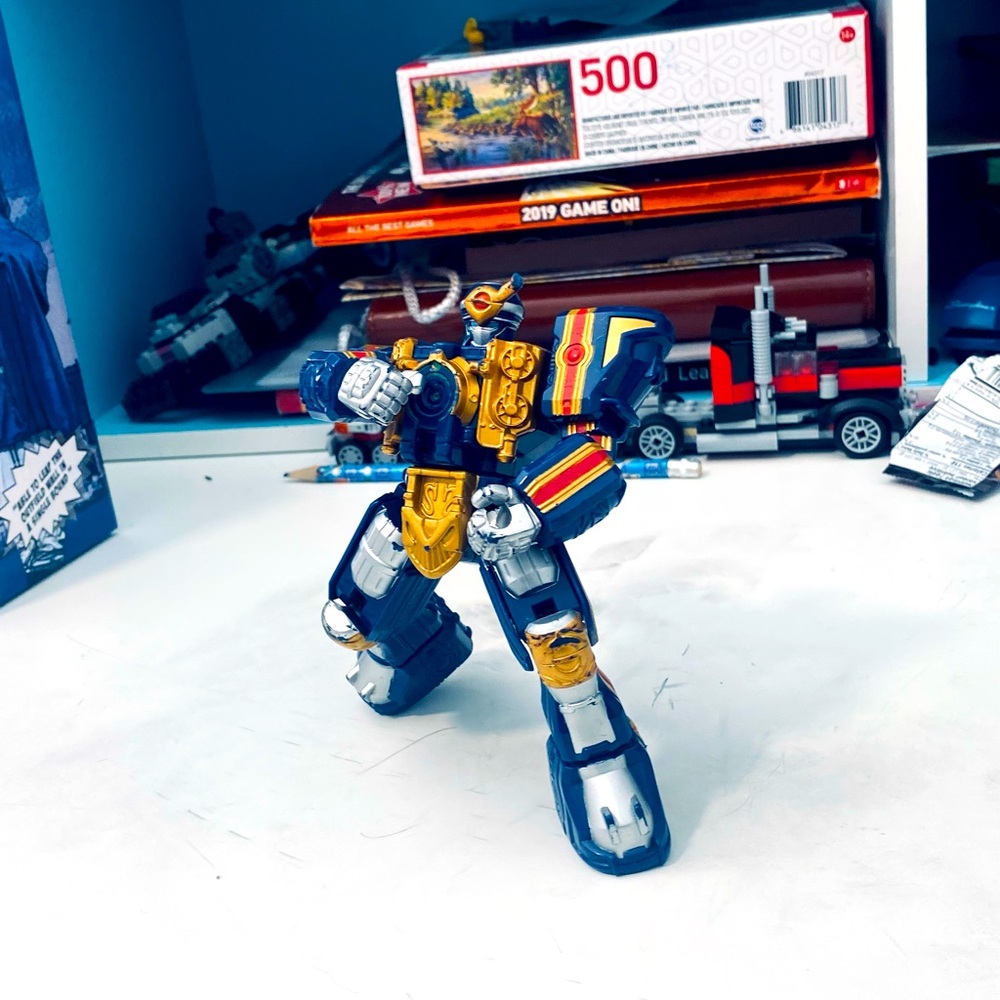 Action Figure with Gold and Silver Accents